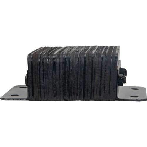 Laminated Dock Bumpers, Horizontal, Rubber, 12" W x 4" D x 10" H Maritime Industrial Rubber