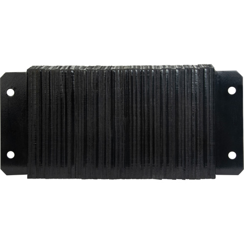 Butoirs de quai lamell&eacute;s, Horizontal, Caoutchouc, 24" la x 4" p x 12" h Maritime Industrial Rubber