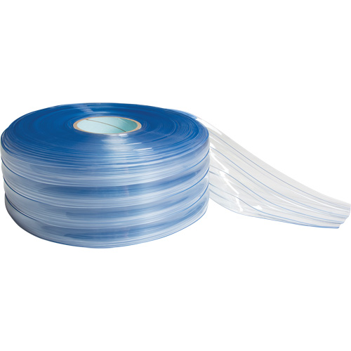 Low-Temperature Ribbed Strip Curtain, 164' x 8" x 0.080" Maritime Industrial Rubber
