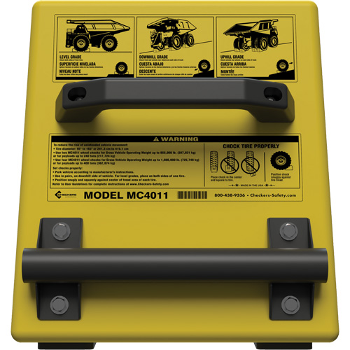 Checkers Safety Replacement Mounting Bracket for MC4011 Mining Wheel Chock Maritime Industrial Rubber