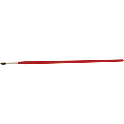 Pinceau de forme ronde pour marquage, Largeur de la brosse de 5/32", Soie de chameau, Manche &agrave; Bois Maritime Industrial Rubber