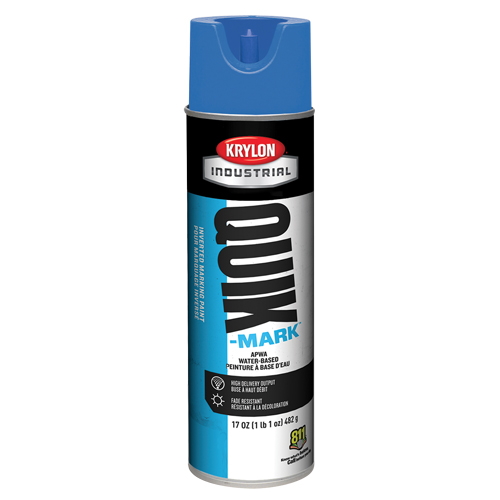 Industrial Quik-Mark Water-Based Inverted Marking Paint, 17 oz., Aerosol Can Maritime Industrial Rubber