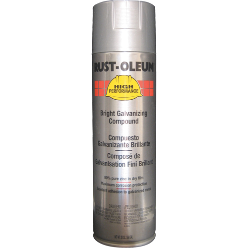 Bright Galvanizing Compound Spray, Aerosol Can Maritime Industrial Rubber