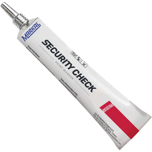 Security Check Paint Marker, 1.7 oz., Tube, Red Maritime Industrial Rubber