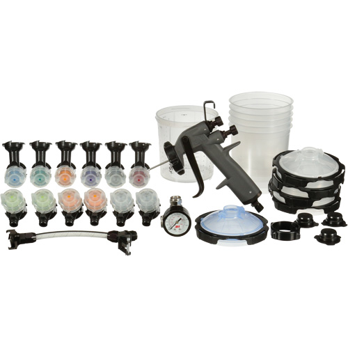 Performance Industrial Spray Gun System, 1/4" NPT Air Inlet, 13 CFM, Tankless Capacity, 145 PSI Maritime Industrial Rubber