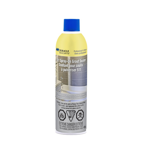Miracle Sealants&reg; 511 Spray-On Grout Sealer, Aerosol Can Maritime Industrial Rubber