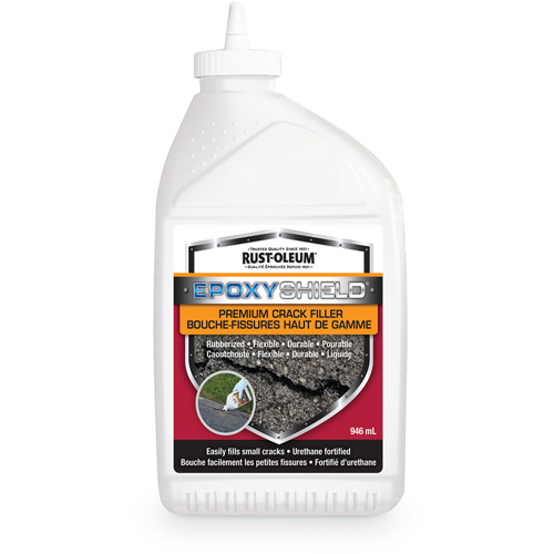 EpoxyShield&reg; Premium Rubberized Crack Filler, Bottle, Black Maritime Industrial Rubber