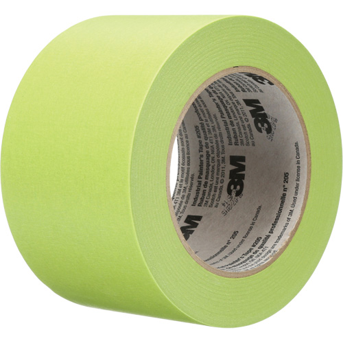 Industrial Painter's Tape 205, 72 mm (2-4/5") x 55 m (180'), Green Maritime Industrial Rubber