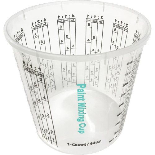 Plastic Paint Mixing Cup, 1.25 Litres Maritime Industrial Rubber