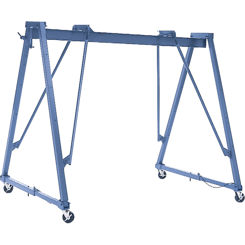 Adjustable Gantry Cranes, 10' L, 2000 lbs. (1 tons) Capacity Maritime Industrial Rubber