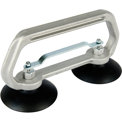 Appareils &agrave; ventouses - Ventouse double industrielle, 50 lb Capacit&eacute;, 4", Barre &agrave; tirer, 10" Longueur de la manche Maritime Industrial Rubber