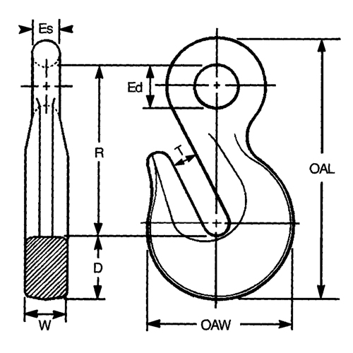 Alloy Steel Hooks Maritime Industrial Rubber