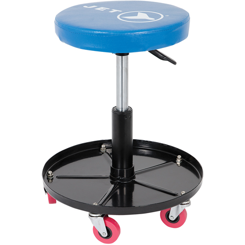 JMS-642A Adjustable Mechanic's Roller Seat, Vinyl, Blue, 300 lbs. Capacity Maritime Industrial Rubber