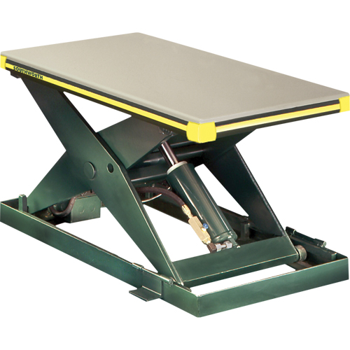 Hydraulic Backsaver Scissor Lift Table, Steel, 48" L x 36" W, 2000 lbs. Capacity Maritime Industrial Rubber