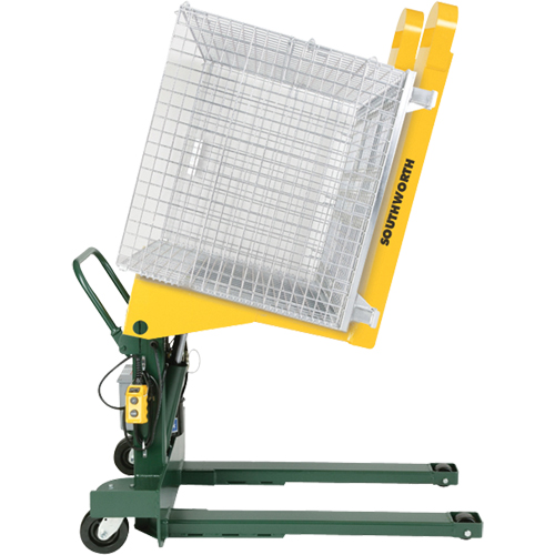 Portable Hydraulic E-Z Reach Tilter, 85° Tilt, 2000 lbs. Capacity, 40" L x 24-1/2" W Maritime Industrial Rubber