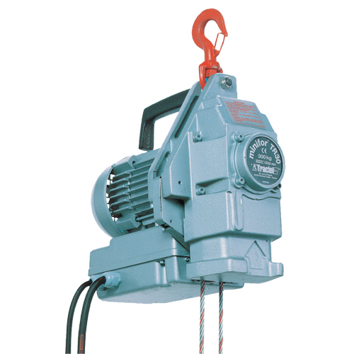 Palan &eacute;lectrique portatif &agrave; c&acirc;ble d'acier Minifor TR30 Maritime Industrial Rubber