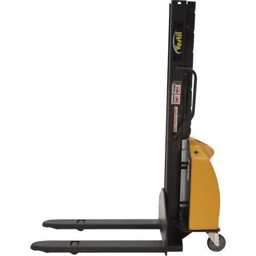 Gerbeur motoris&eacute; avec m&acirc;t &eacute;troit, Fonctionnement &eacute;lectrique, Capacit&eacute; 1000 lb, Lev&eacute;e max 63" Maritime Industrial Rubber
