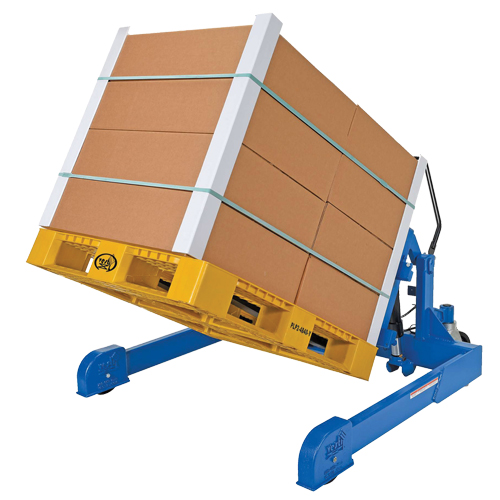 Straddled Ergonomic Tilter, 90° Tilt, 2000 lbs. Capacity, 72-13/16" L x 57-1/4" W x 29-1/4" H Maritime Industrial Rubber