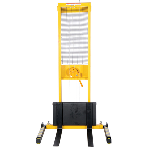 Gerbeur manuel, Fonctionnement Treuil manuel, Capacit&eacute; 770 lb, Lev&eacute;e max 60" Maritime Industrial Rubber