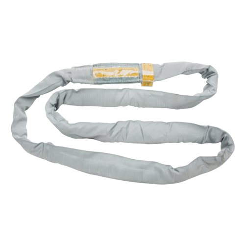 &eacute;lingue de levage en polyester ronde, Gris, 8" la x 16' lo, 32000 lb Charge verticale Maritime Industrial Rubber