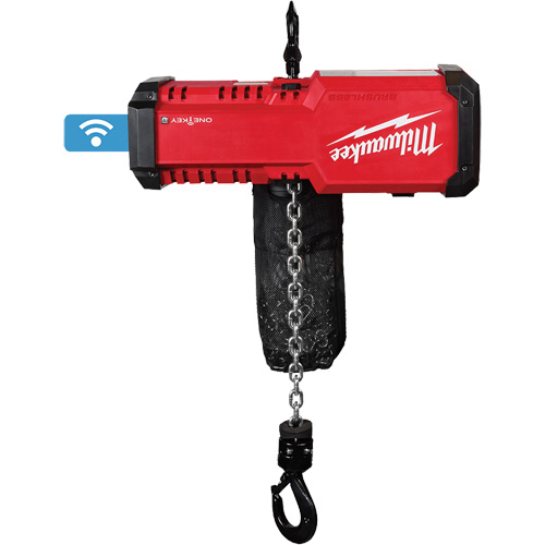 M18 Compact 1-Ton Chain Hoist with ONE-KEY, 2204 lbs. (1 tons) Capacity Maritime Industrial Rubber