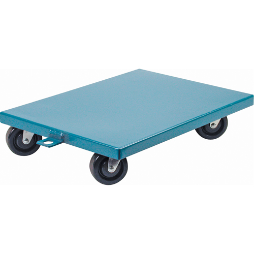 Plateaux roulants en acier, 18" la x 24" p x 7" h, Capacit&eacute; de 1200 lb Maritime Industrial Rubber