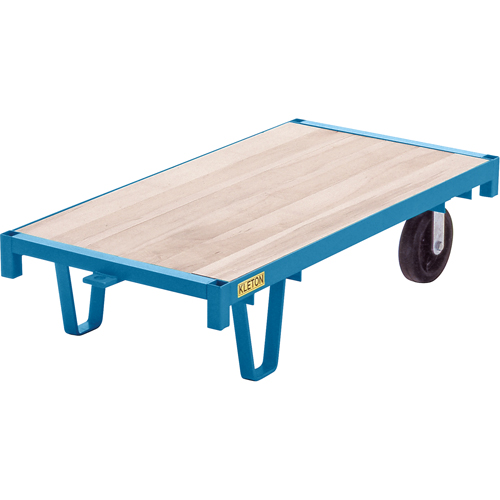 Specialized Platform Decks - Semi Live Skids, 48" L x 24" W, 2000 lbs. Capacity, Rubber Casters Maritime Industrial Rubber