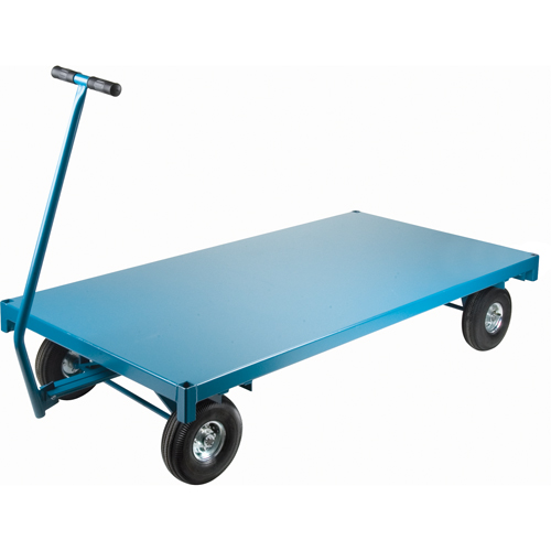 Platform Trucks - Ergonomic Platform Wagon Trucks, 36" W x 72" L, 1000 lbs. Capacity Maritime Industrial Rubber