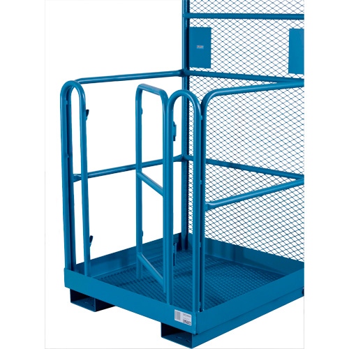 High Work Maintenance Platform, 36" W x 36" D x 72" H, 1000 lbs. Capacity, Steel Maritime Industrial Rubber