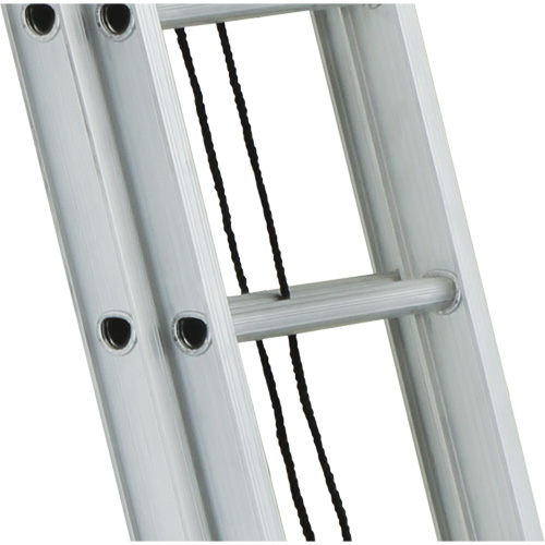 Industrial Heavy-Duty Straight Ladders, 8', Aluminum, 300 lbs., CSA Grade 1A Maritime Industrial Rubber
