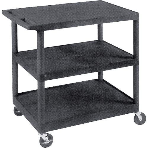 Utility Cart, 3 Tiers, 18" x 34" x 24", 400 lbs. Capacity Maritime Industrial Rubber