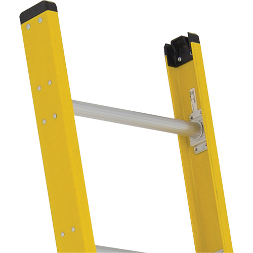 Single Section Straight Ladder - 6100 Series, 10', Fibreglass, 375 lbs., CSA Grade 1AA Maritime Industrial Rubber