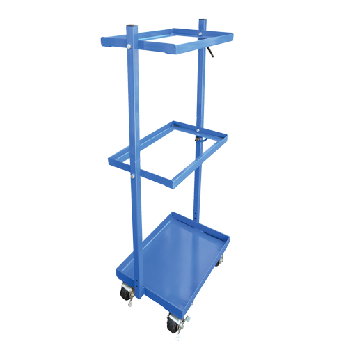 Stock Cart, Steel, 30-11/16" W x 19-1/4" D, 3 Shelves, 300 lbs. Capacity Maritime Industrial Rubber