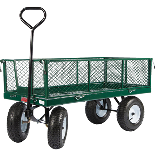 Chariots a/c&ocirc;t&eacute;s rabattables, 24" la x 48" la x Capacit&eacute; 800 lb Maritime Industrial Rubber