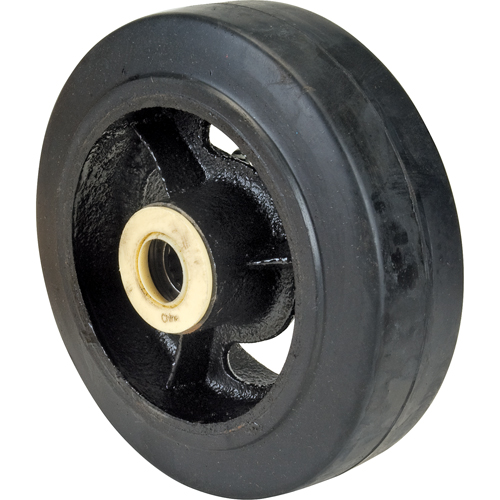Roues en caoutchouc, 6" (152 mm) dia. x 2" (51 mm) la, Capacit&eacute; de 550 lb (249 kg) Maritime Industrial Rubber