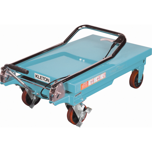 Heavy-Duty Hydraulic Scissor Lift Table, 32" L x 19-3/4" W, Steel, 660 lbs. Capacity Maritime Industrial Rubber
