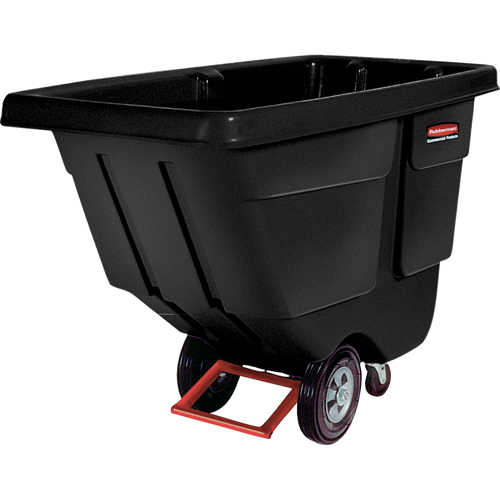 Chariot basculeur en acier, Poly&eacute;thyl&egrave;ne, 1/2 vg³, Capacit&eacute; de charge de 450 lb Maritime Industrial Rubber