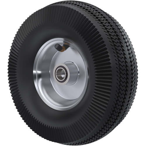 Roue pneumatique, 10" (254 mm), Capacit&eacute; de 350 lb (159 kg) Maritime Industrial Rubber