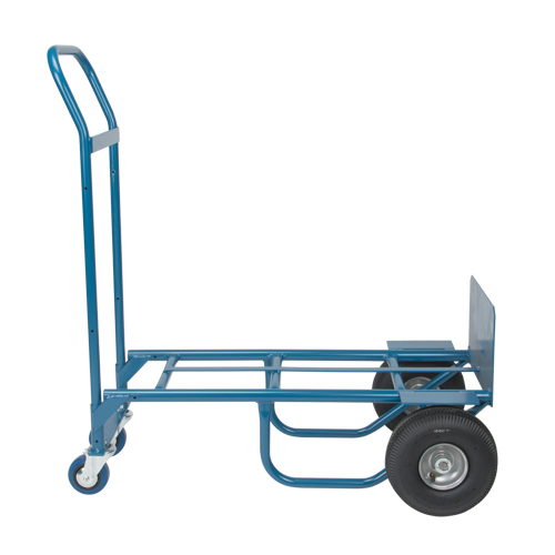 Convertible Deluxe Hand Truck, Steel, 800 lbs. Capacity Maritime Industrial Rubber