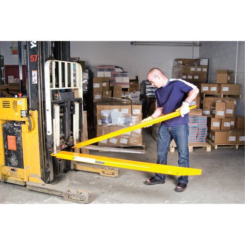 Rallonges de fourches, 72" l x 5" la, Pour des largeurs de fourches 4" Maritime Industrial Rubber