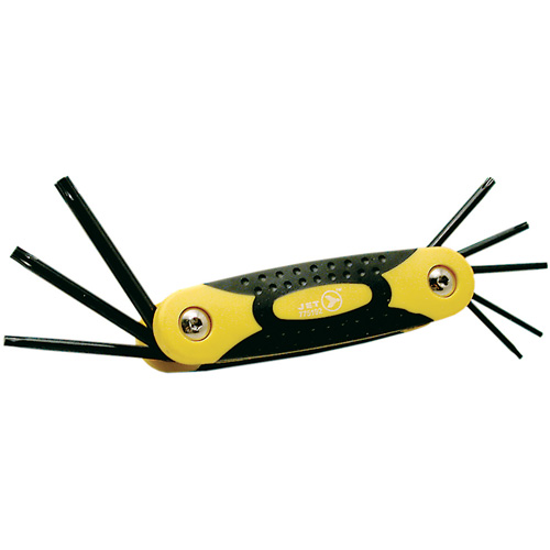 Jeu de cl&eacute;s pliables, 8 mcx, Torx Maritime Industrial Rubber