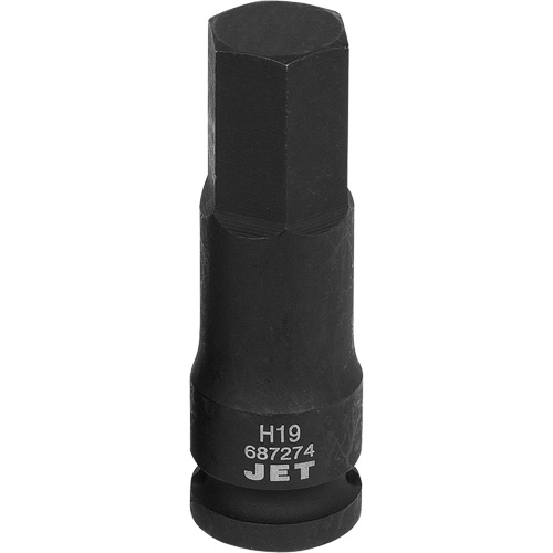 Impact Bit, Hex, 19 mm x 1/2" Drive Maritime Industrial Rubber
