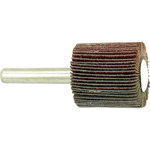 Shaft Mounted Flapwheel, 80 Grit, 1" x 1" x 1/4" Maritime Industrial Rubber