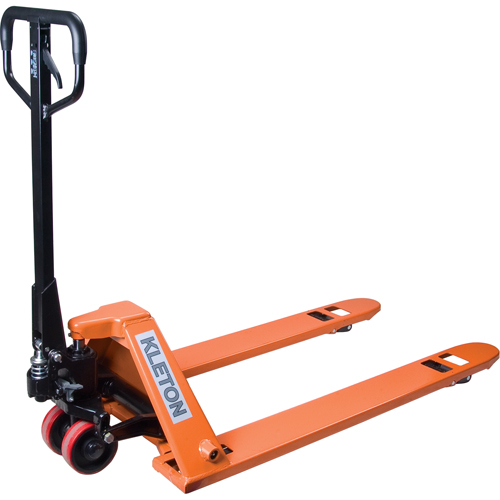 Low Profile Hydraulic Pallet Trucks, 48" L x 27" W, 3300 lbs. Cap. Maritime Industrial Rubber
