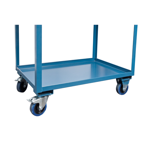 Mobile Service Cart, 2 Tiers, 24" W x 57" H x 40" D, 1200 lbs. Capacity Maritime Industrial Rubber