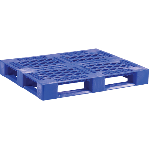 Medium-Duty Food Grade Plastic Pallet, 48" L x 40" W x 6-1/10" H, 4-Way Entry Maritime Industrial Rubber