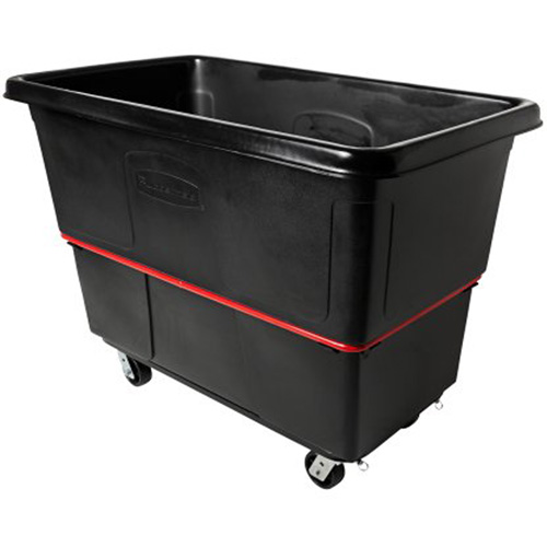 Heavy-Duty Utility Truck, Black Recycled Plastic, 59"/34-5/8" L x 34"/59-1/64" W x 42-1/16"/42-7/8" H, 27 cu. ft. Volume, 1200 lbs. Capacity Maritime Industrial Rubber