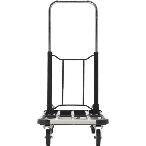 Chariot &agrave; plateforme repliable, Acier inoxydable, 300 lb, 28" lo x 16" la, Hauteur 33-1/2" Maritime Industrial Rubber