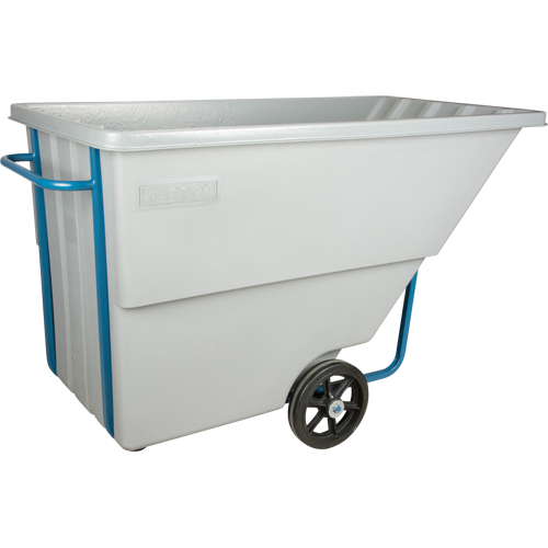 Chariot basculeur en acier, Poly&eacute;thyl&egrave;ne, 1,1 vg³, Capacit&eacute; de charge de 1250 lb Maritime Industrial Rubber