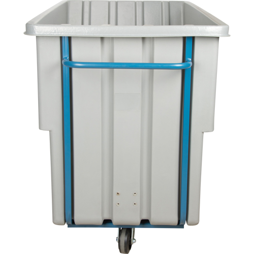 Chariot basculeur en acier, Poly&eacute;thyl&egrave;ne, 1,1 vg³, Capacit&eacute; de charge de 1250 lb Maritime Industrial Rubber